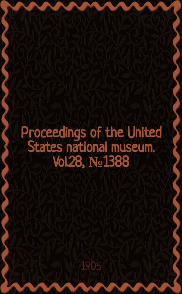 Proceedings of the United States national museum. Vol.28, №1388 : On the systematic relations of the Ammodytoid fishes