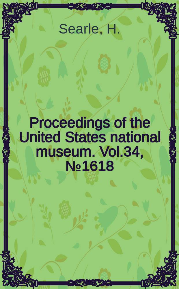 Proceedings of the United States national museum. Vol.34, №1618 : Description of a new isopod genus of the family Dajidae