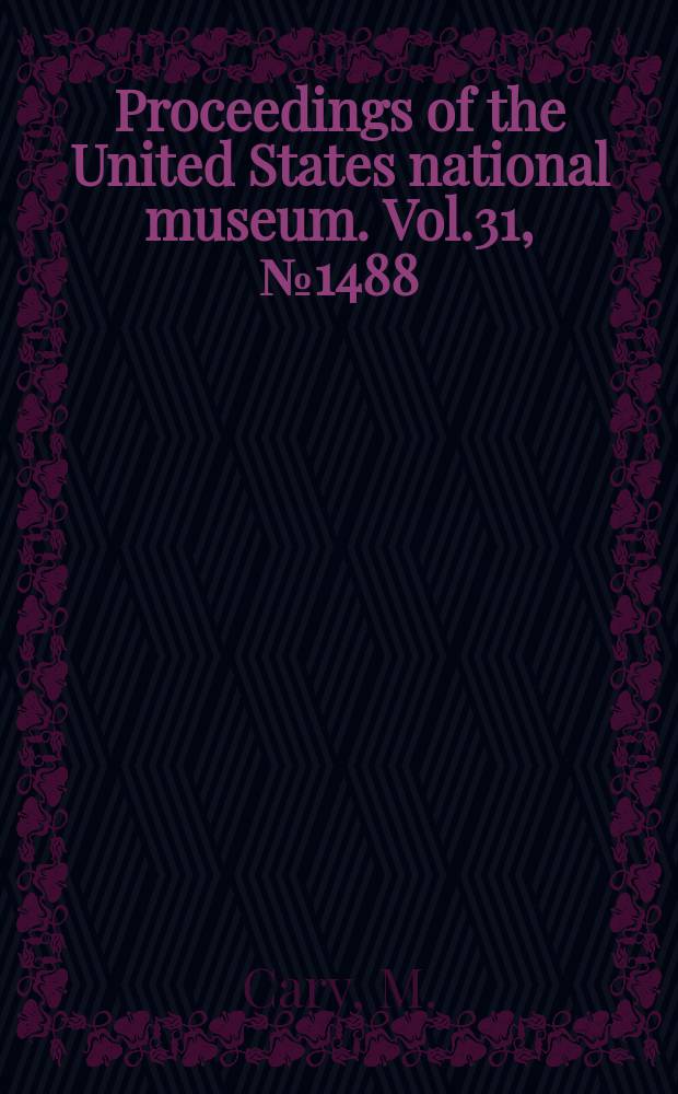 Proceedings of the United States national museum. Vol.31, №1488 : On the diurnal Lepidoptera of the Athabaska and Mackenzie region, British America