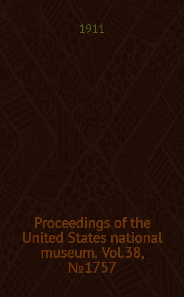 Proceedings of the United States national museum. Vol.38, №1757 : Descriptions of two new genera and sixteen new species of mammals from the Philippine Islands