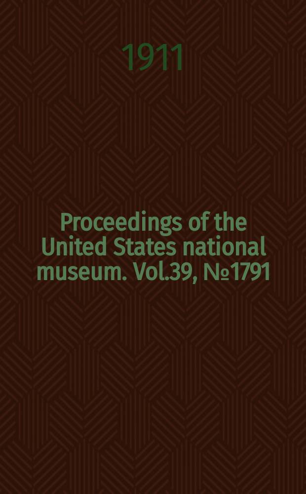 Proceedings of the United States national museum. Vol.39, №1791 : Sperm transfer in certain decapods