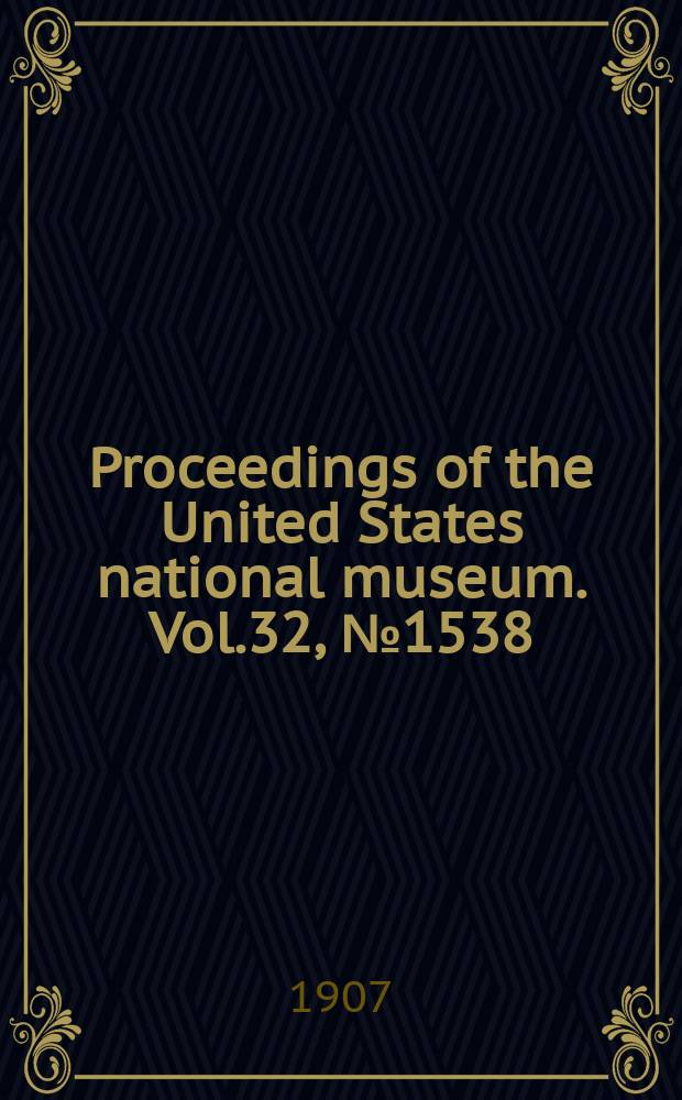 Proceedings of the United States national museum. Vol.32, №1538 : A new salamander from Nicaragua