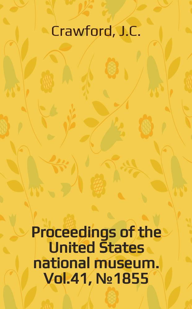 Proceedings of the United States national museum. Vol.41, №1855 : Descriptions of new Hymenoptera