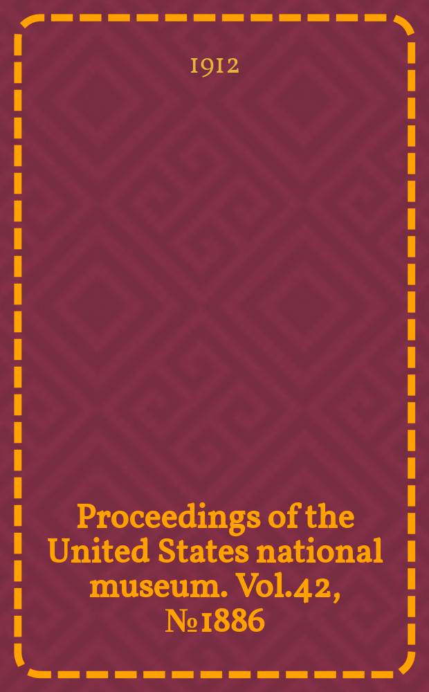 Proceedings of the United States national museum. Vol.42, №1886 : Description of a new species of the Isopod genus Cassidinea from Mexico