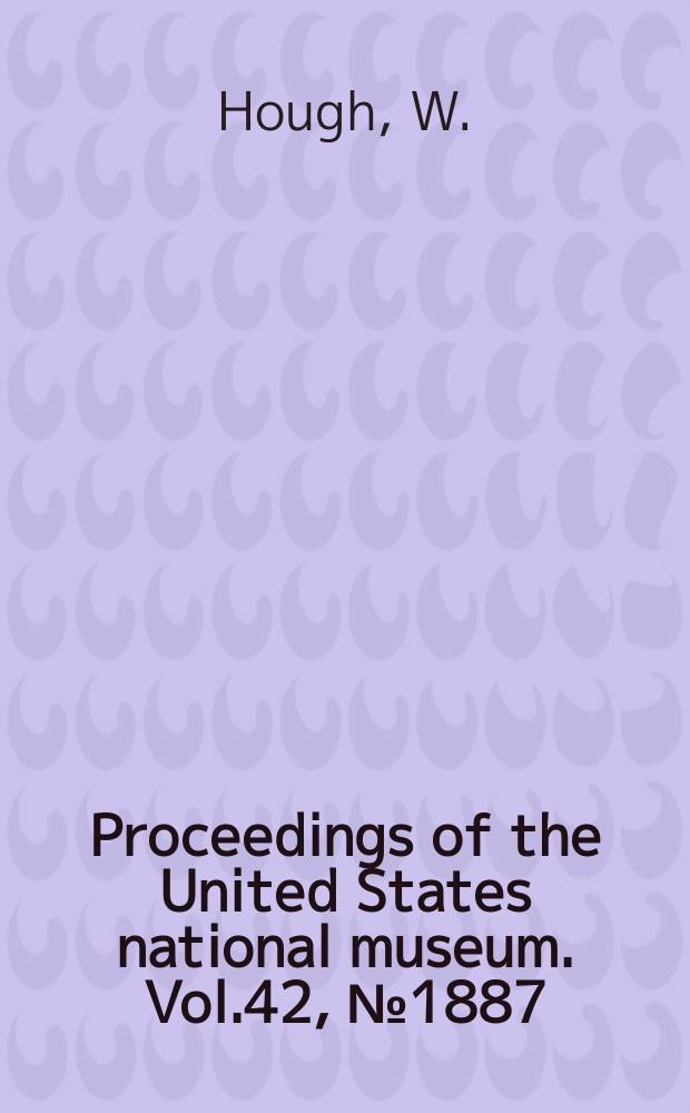 Proceedings of the United States national museum. Vol.42, №1887 : Censers and incense of Mexico and Central America