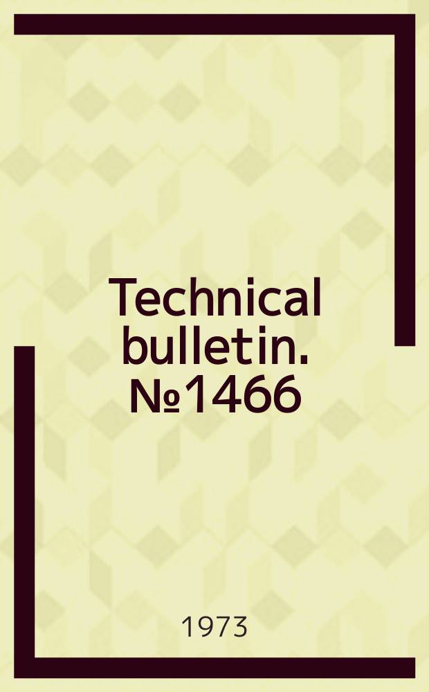 Technical bulletin. №1466 : Structural design procedure for corrugated