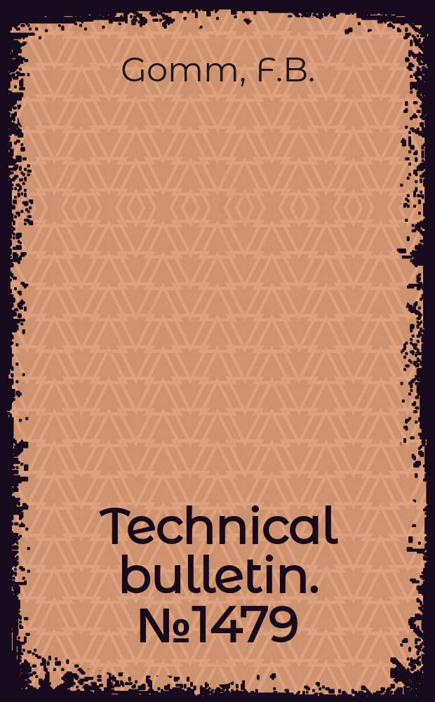 Technical bulletin. №1479 : Forage species for the Northern International Region