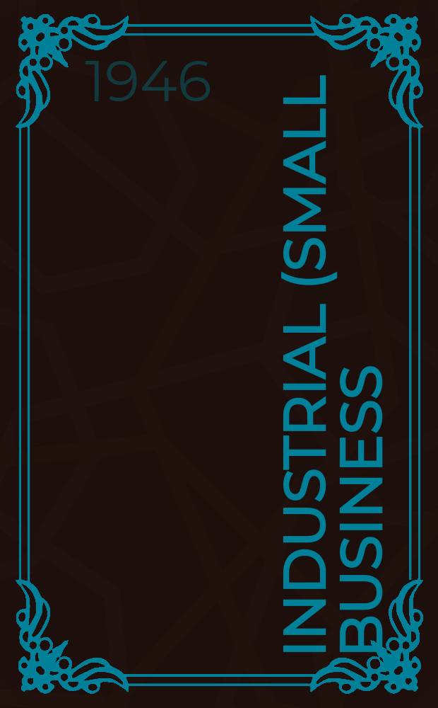 Industrial (small business) series. №63 : Opportunities for establishing new businesses in aviation