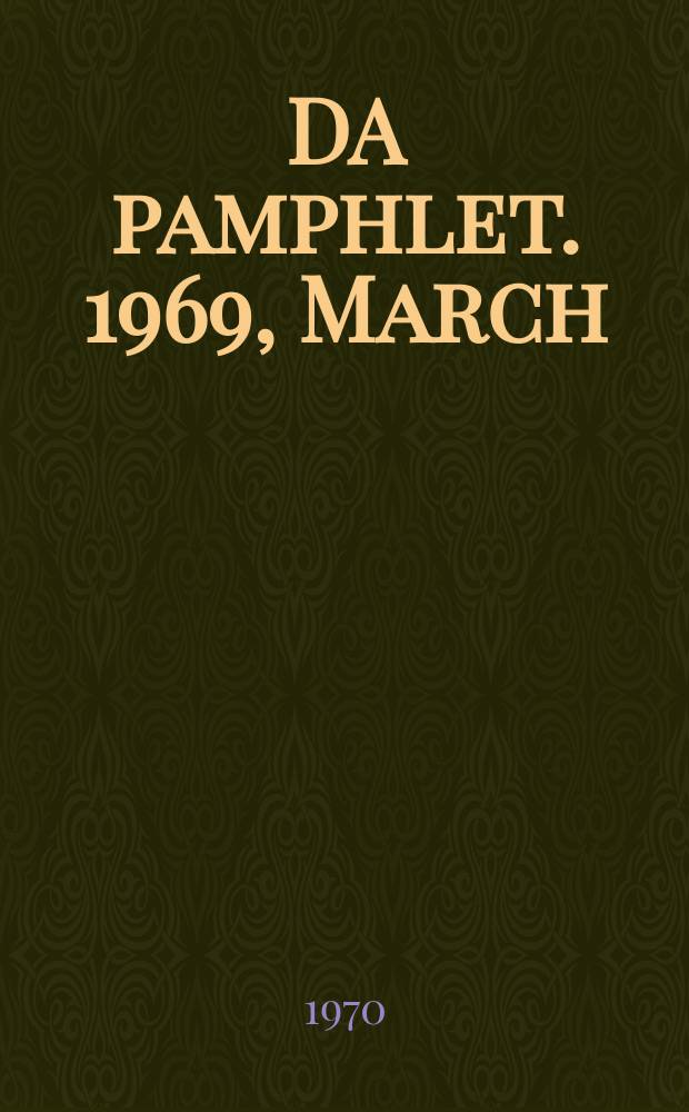 DA pamphlet. 1969, March : Area handbook for Mexico