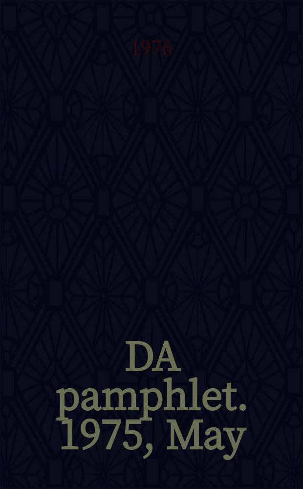DA pamphlet. 1975, May : Area handbook for North Korea