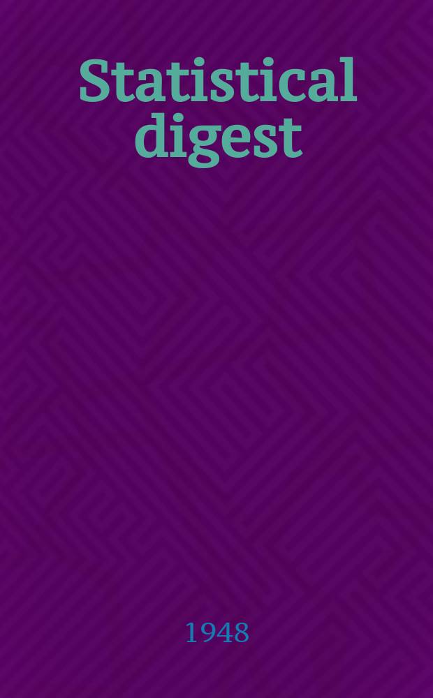 Statistical digest