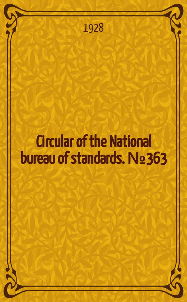 Circular of the National bureau of standards. № 363 : Packing, flax
