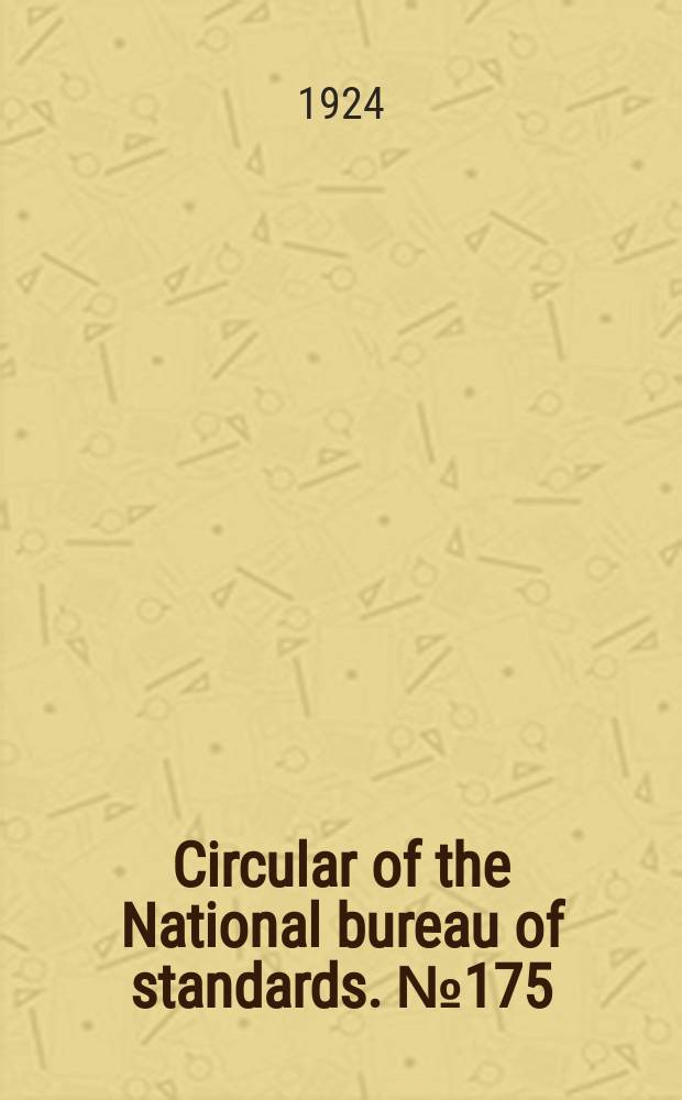 Circular of the National bureau of standards. № 175 : The construction of built-up roofing, type 3 TCS