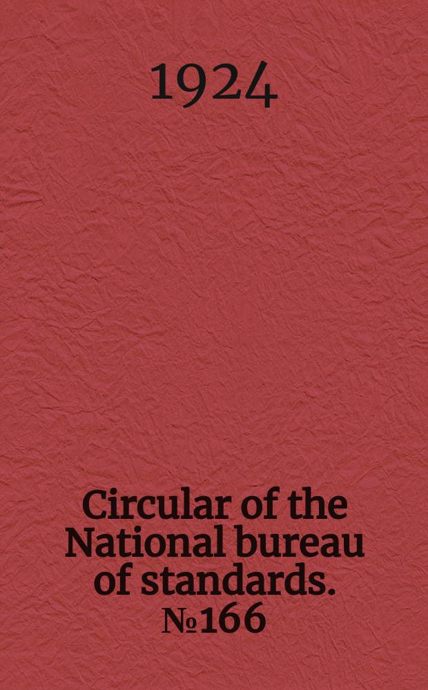 Circular of the National bureau of standards. № 166 : Light-weight duck (army duck), grey