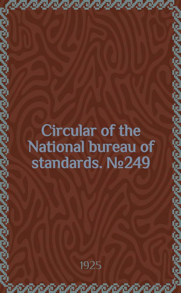Circular of the National bureau of standards. № 249 : Cloth-inserted hot-water bottle