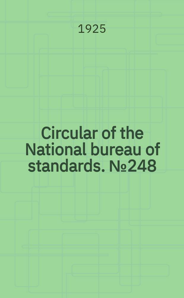 Circular of the National bureau of standards. № 248 : Rubber hot water bottles