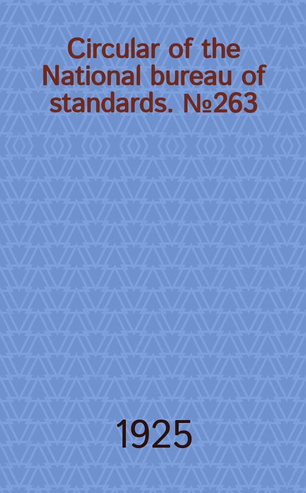 Circular of the National bureau of standards. № 263 : Cotton waste, colored