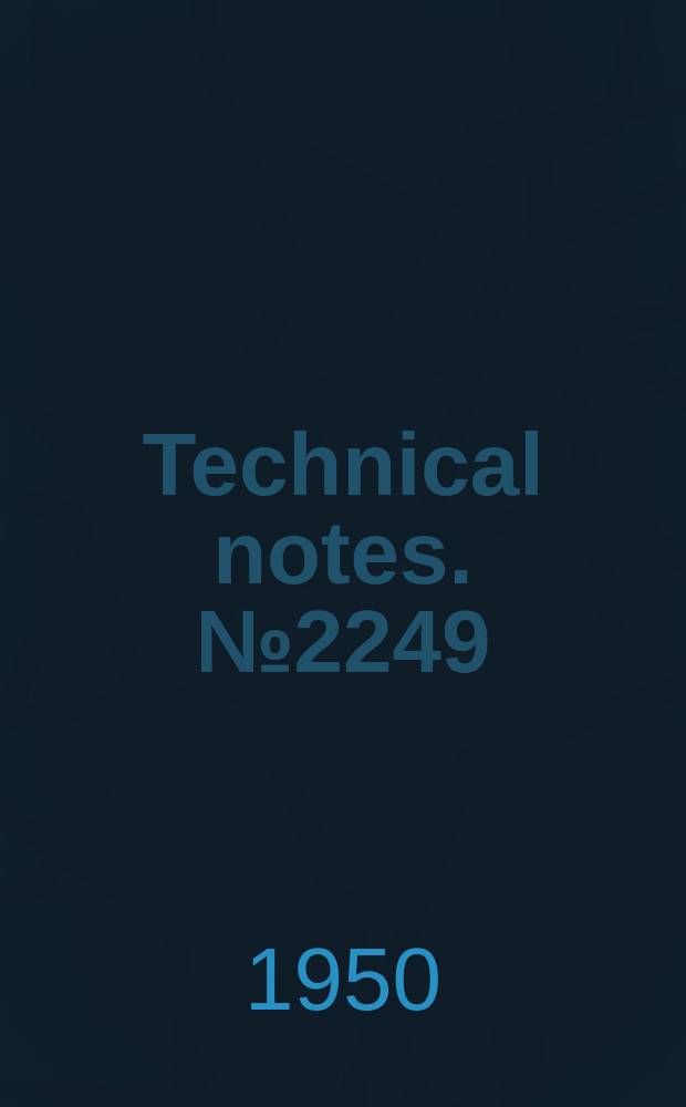 Technical notes. №2249 : The spanwise distribution of lift for minimum induged drag of wings having a given lift and a given bending moment