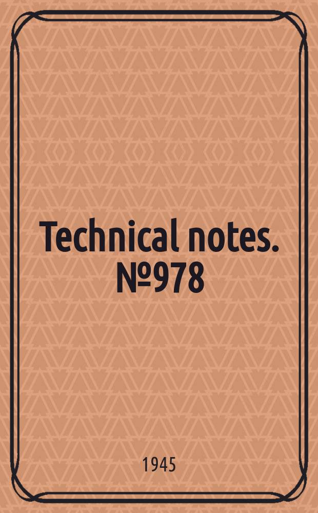 Technical notes. №978 : Performance tests of wire strain gages