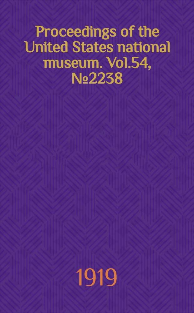Proceedings of the United States national museum. Vol.54, №2238 : Notes on the nomenclature of the mollusks of the family Turritidae