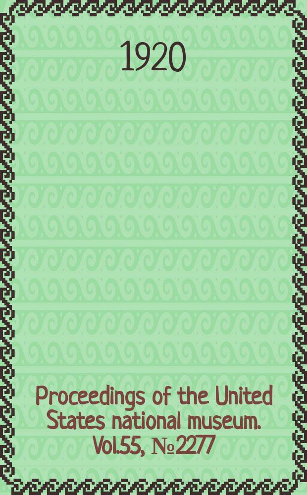 Proceedings of the United States national museum. Vol.55, №2277 : On a rare species of Half-beak, Hemiramphus halao, from Cuba