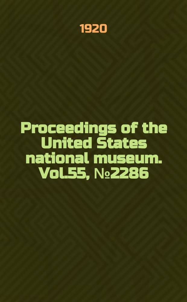 Proceedings of the United States national museum. Vol.55, №2286 : North American parasitic copepods belonging to the new family Sphyriidae