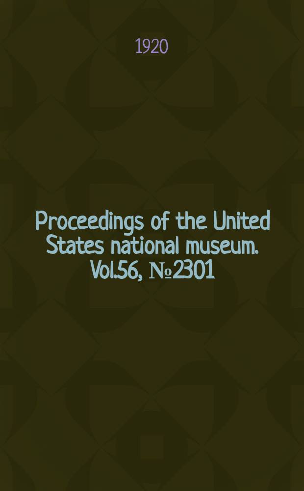 Proceedings of the United States national museum. Vol.56, №2301 : New genera and species of muscoid flies