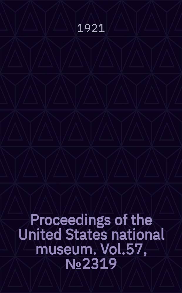 Proceedings of the United States national museum. Vol.57, №2319 : A new Chinese isopod Ichthyoxenus geei