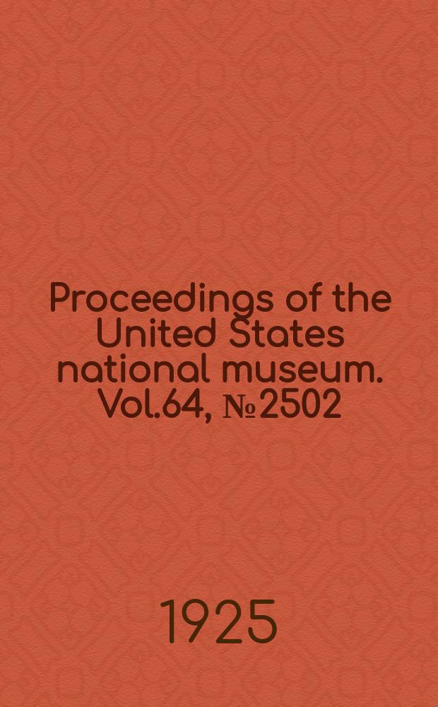 Proceedings of the United States national museum. Vol.64, №2502 : Notes and descriptions of naiads belonging to the dragonfly genus Helocordulia