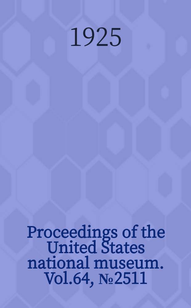 Proceedings of the United States national museum. Vol.64, №2511 : Notes on cestode parasite of sharks and skates