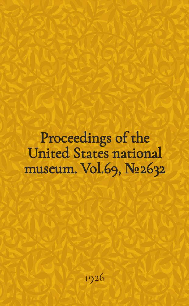 Proceedings of the United States national museum. Vol.69, №2632 : A new sea star of the genus Evasterias