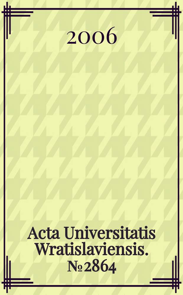 Acta Universitatis Wratislaviensis. №2864 : Lokalne aspekty globalizacji gospodarki