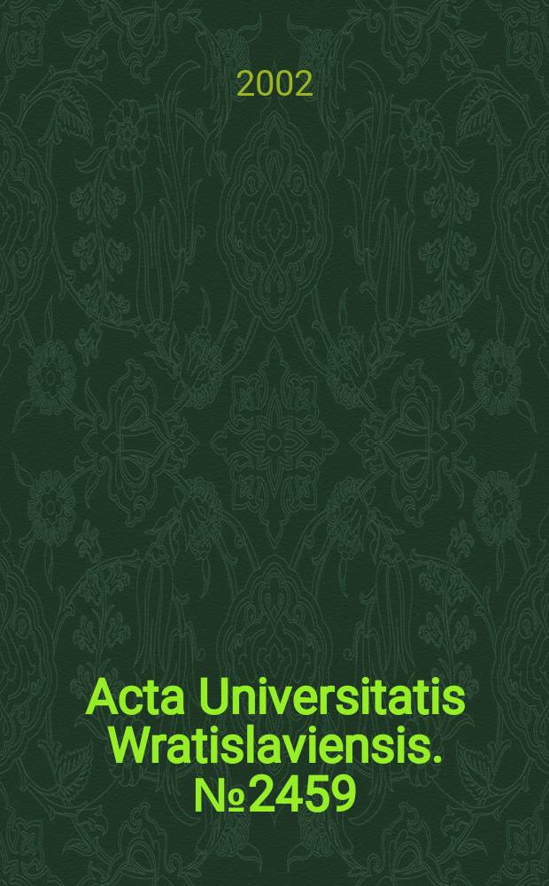 Acta Universitatis Wratislaviensis. №2459 : Lenguas , tierras, enlaces