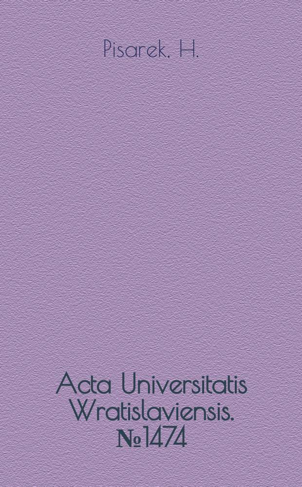 Acta Universitatis Wratislaviensis. №1474 : Z teorii pojeŕ filozoficznych