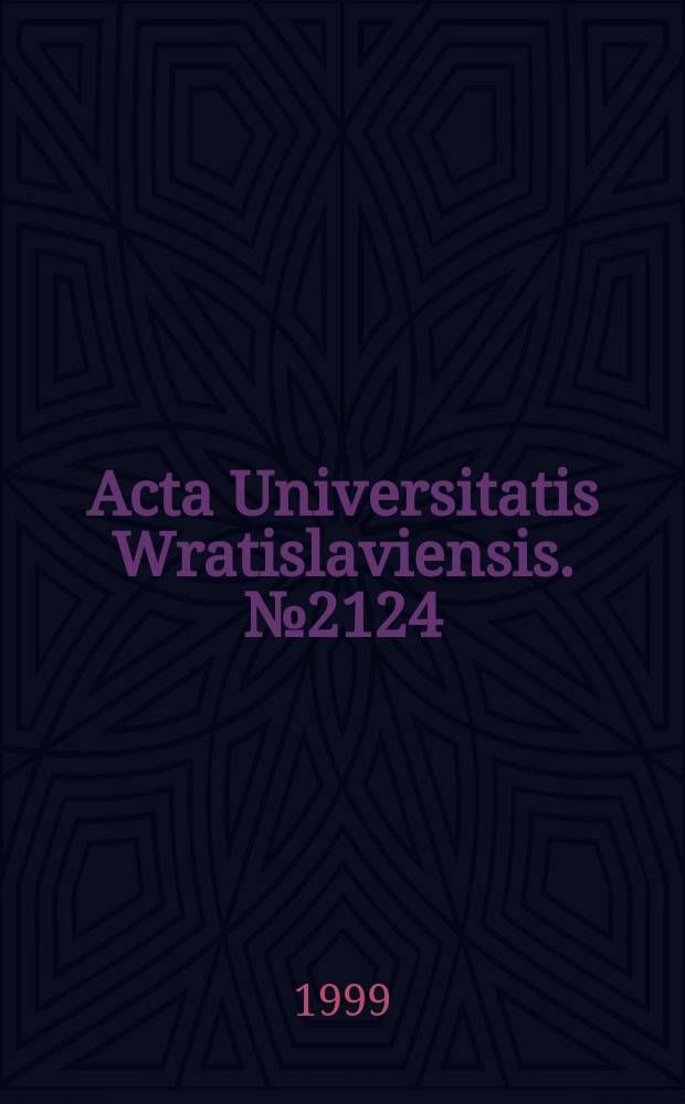 Acta Universitatis Wratislaviensis. №2124 : Rzeczywistość jezyka