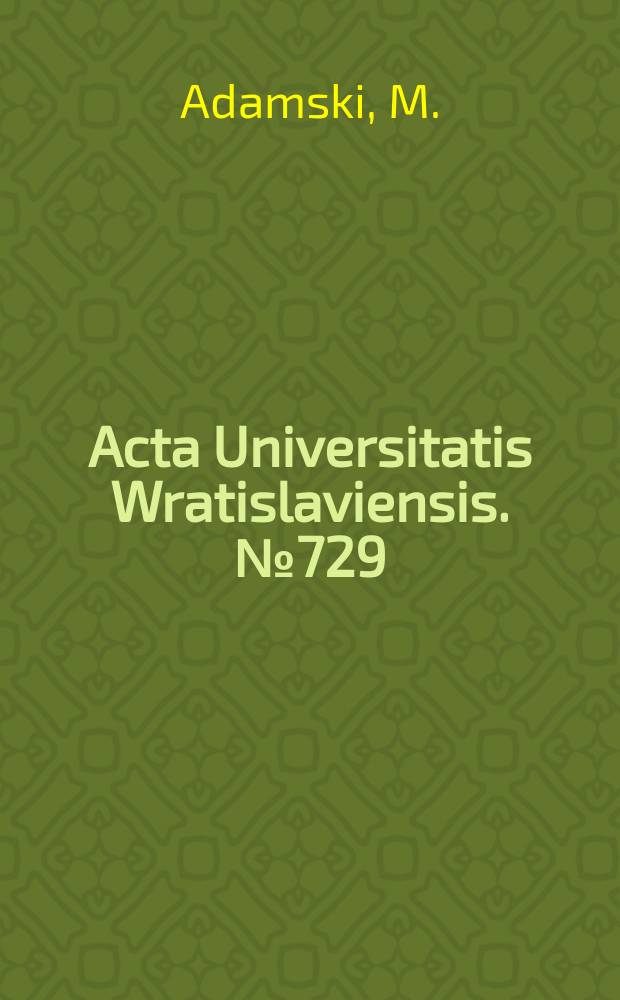 Acta Universitatis Wratislaviensis. №729 : Słuchowisko jako gatunek literacki w Republice Federalnej Niemiec...