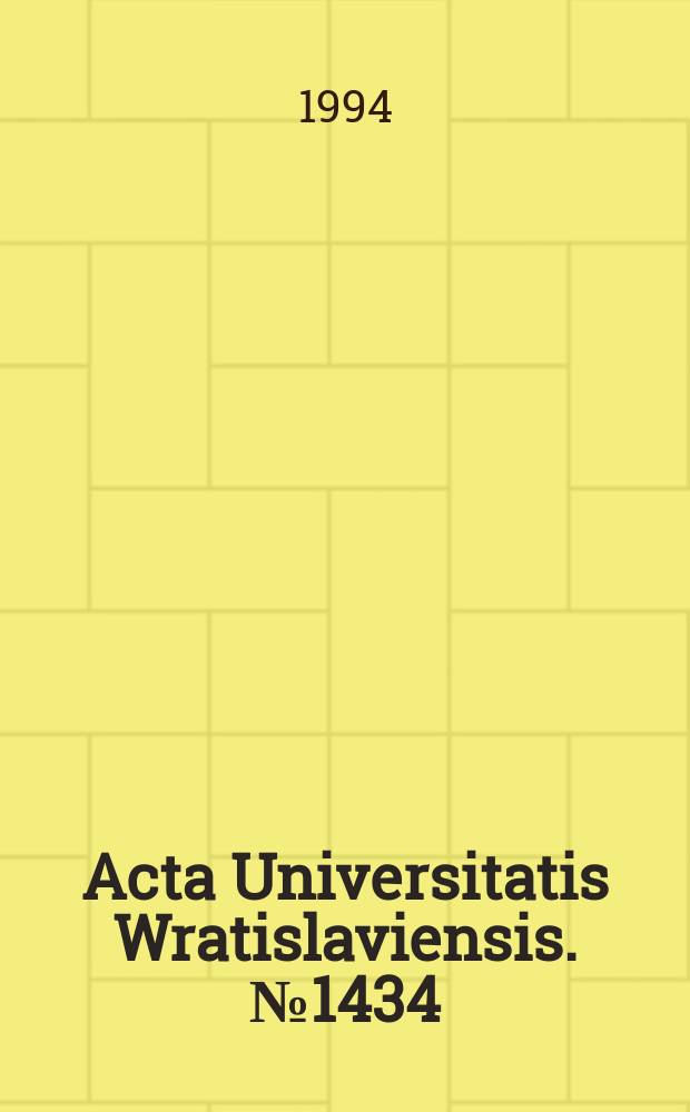 Acta Universitatis Wratislaviensis. №1434 : Literarische Streifzüge