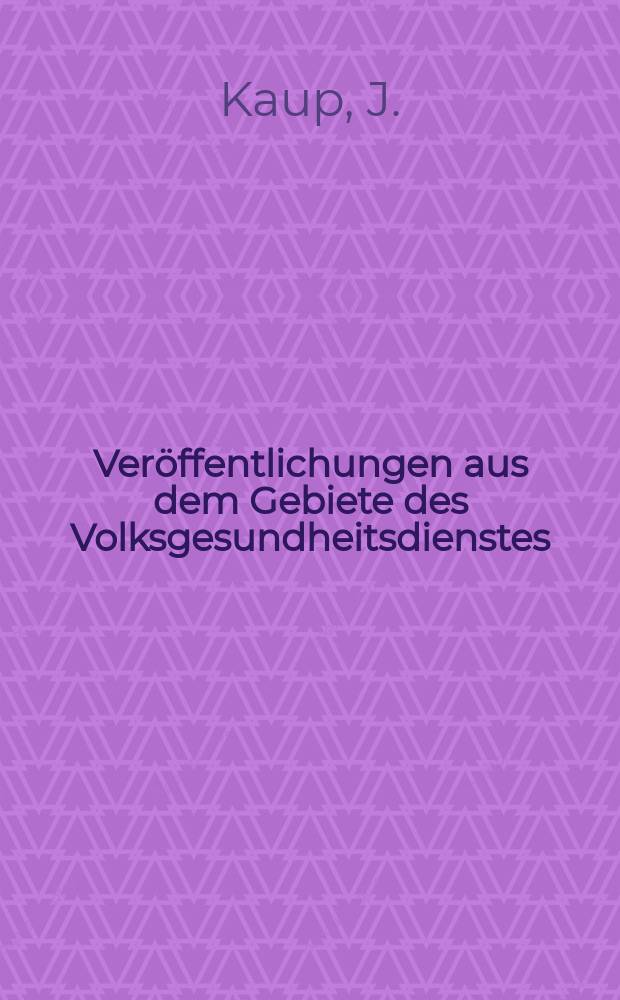 Veröffentlichungen aus dem Gebiete des Volksgesundheitsdienstes : Schriftenreihe aus dem Arbeitsgebiet der Abteilung Volksgesundheit des Reichsministeriums des Innern. Bd.4, H.4(44) : Jugendlichenpflege