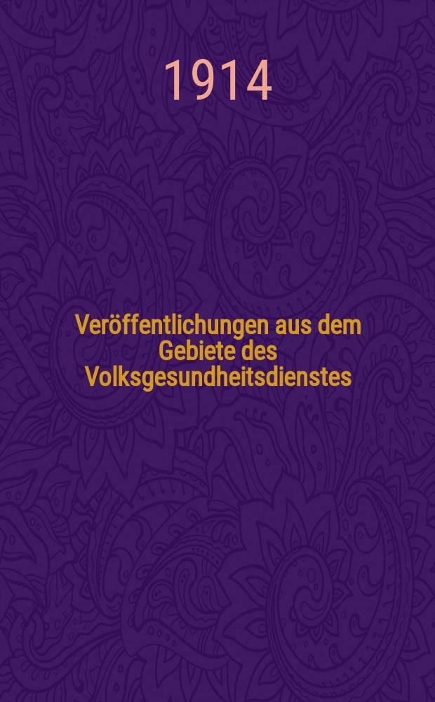 Veröffentlichungen aus dem Gebiete des Volksgesundheitsdienstes : Schriftenreihe aus dem Arbeitsgebiet der Abteilung Volksgesundheit des Reichsministeriums des Innern. Bd.4, H.5(45) : Vorarbeiten zur Abänderung der Vorschriften über das Praktische Jahr der Mediziner