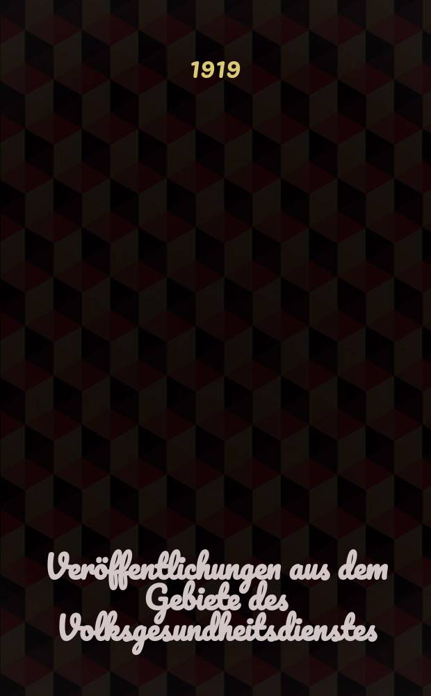 Veröffentlichungen aus dem Gebiete des Volksgesundheitsdienstes : Schriftenreihe aus dem Arbeitsgebiet der Abteilung Volksgesundheit des Reichsministeriums des Innern. Bd.9, H.7(99) : Über einige Falle von Übertragung echter Kuhpocken auf Menschen, zugleich ein Beitrag zu den Bindehauterkrankungen durch Kuhpockenstoff