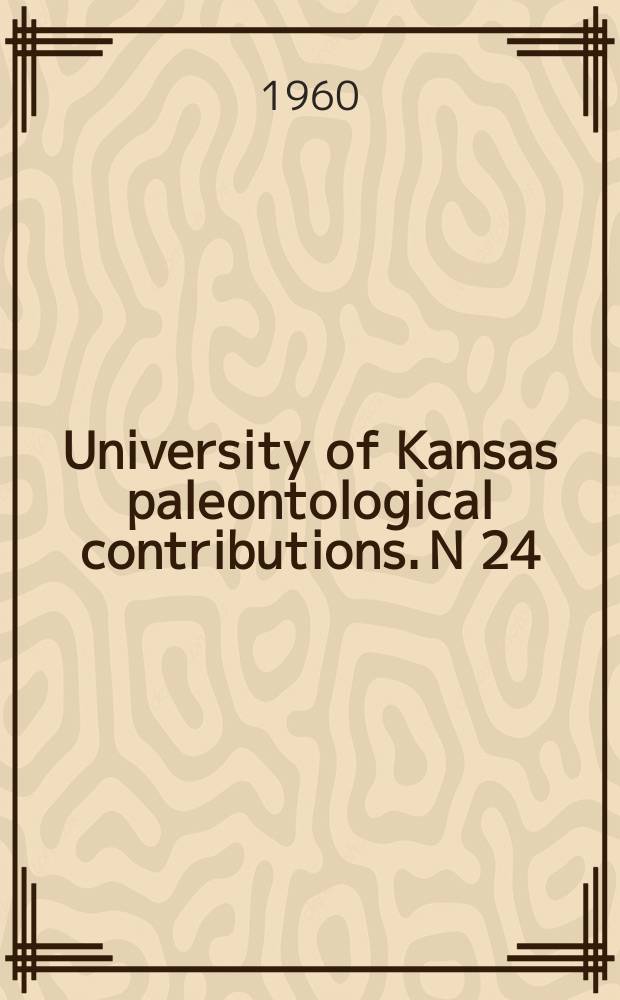University of Kansas paleontological contributions. N 24 : Early Miocene rodents and insectivores from north-eastern Colorado