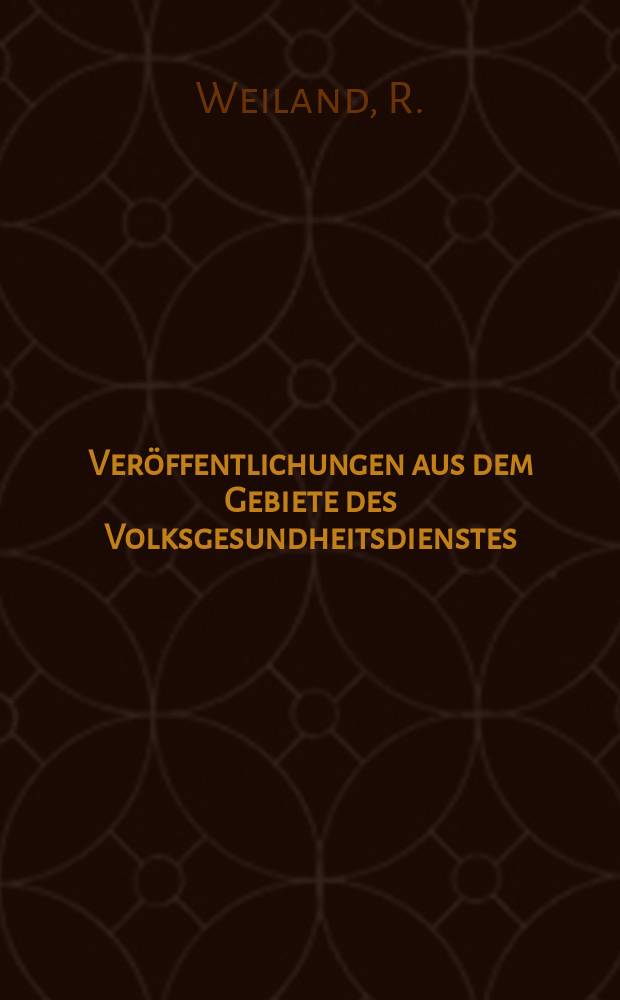 Veröffentlichungen aus dem Gebiete des Volksgesundheitsdienstes : Schriftenreihe aus dem Arbeitsgebiet der Abteilung Volksgesundheit des Reichsministeriums des Innern. Bd.14, H.2(140) : Bedingungen und Wirkungen der Kinder Tagesheime im Kriege