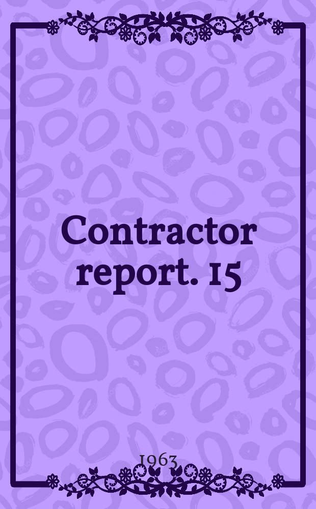 Contractor report. 15 : Planetary aeronomy