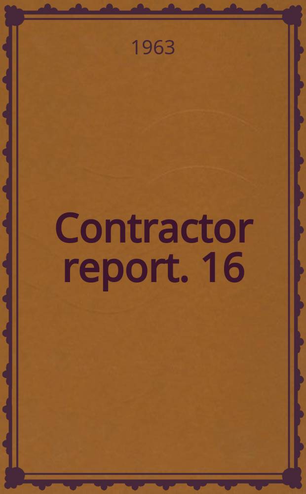 Contractor report. 16 : Planetary aeronomy