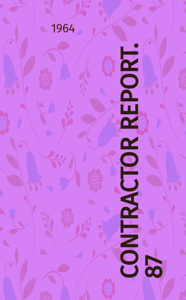 Contractor report. 87 : Planetary physics