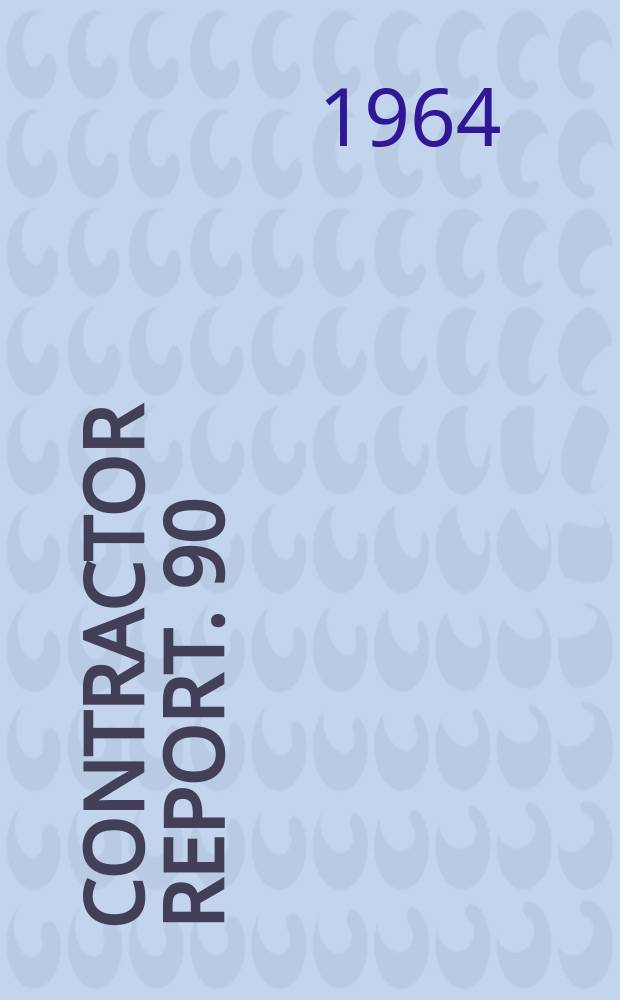 Contractor report. 90 : The measurement and interpretation of ordinary power spectra for vibration problems