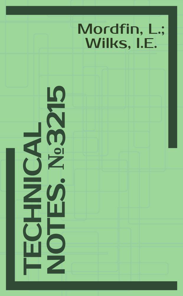 Technical notes. №3215 : Tests of bonded and riveted sheet-stringer panels