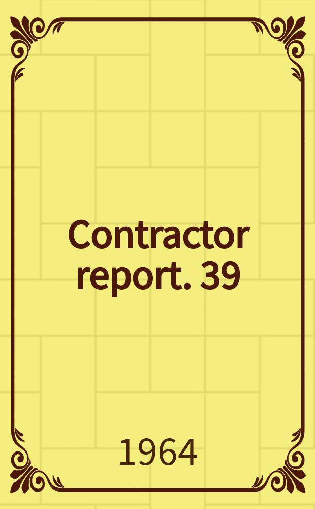 Contractor report. 39 : Initial concept of lunar exploration systems for Apollo