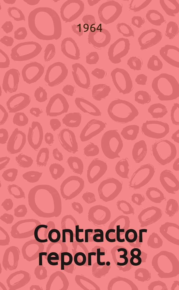Contractor report. 38 : Ultraviolet spectroscopy of the upper atmosphere