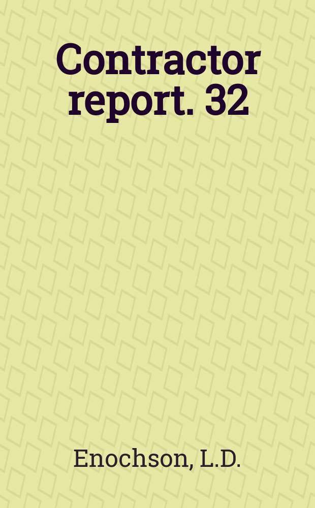 Contractor report. 32 : Frequency response functions and coherence functions for multiple input linear systems